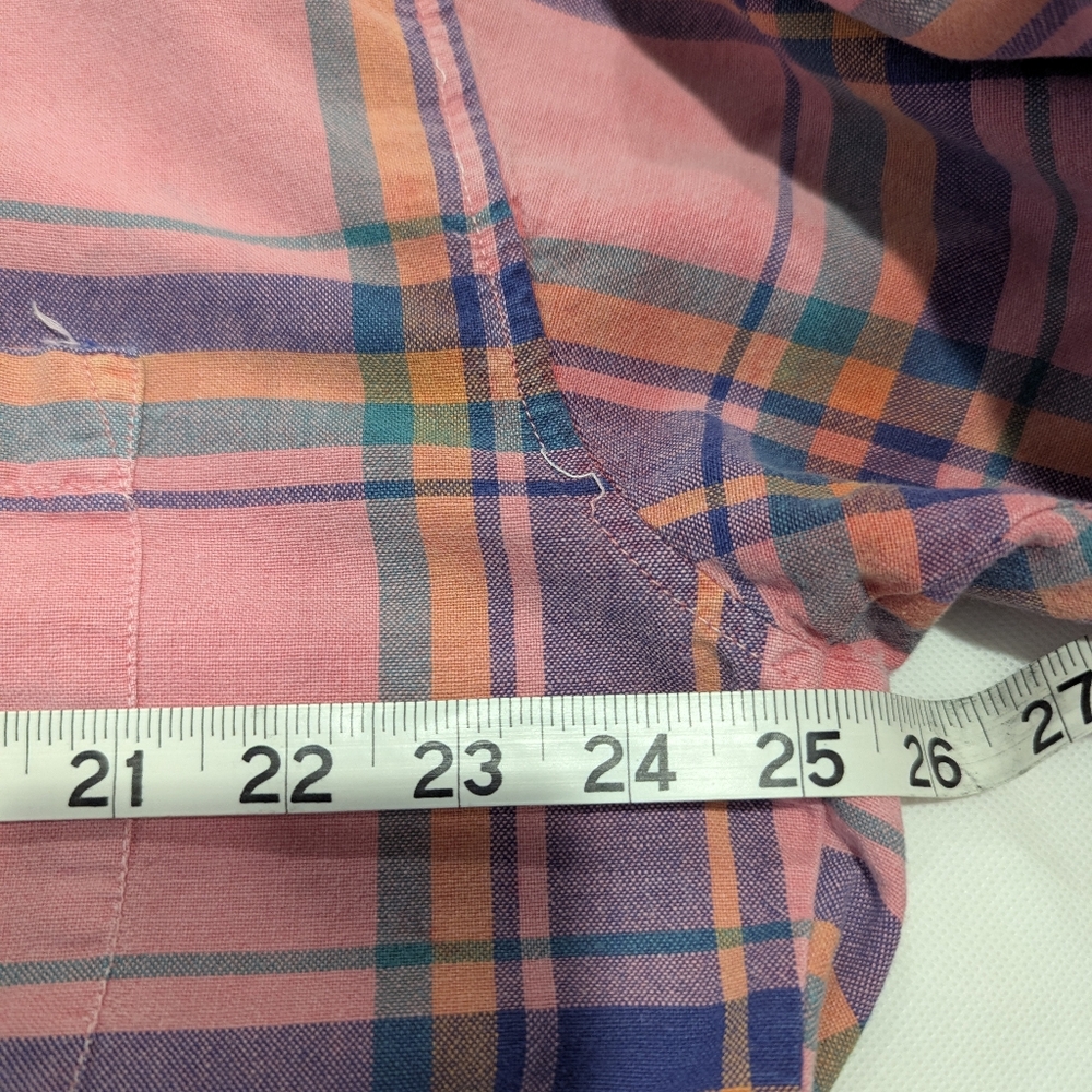 Vintage 80's American Eagle Super Soft Faded Cotton Plaid Shirt - Picture 9 of 11